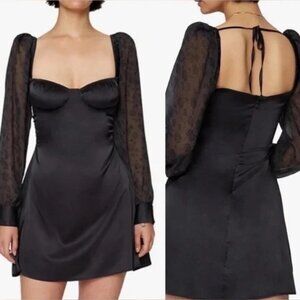 Danielle Bernstein (WeWoreWhat) Puff Sleeve Mini Dress